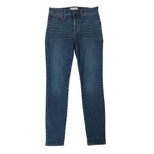 Madewell Jeans Womens 27 Blue Mid Rise Skinny Stretch Flawless Comfort Denim
